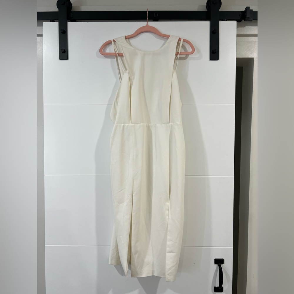 White ASOS midi dress